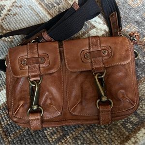 Free People leather crossbody bag NWOT